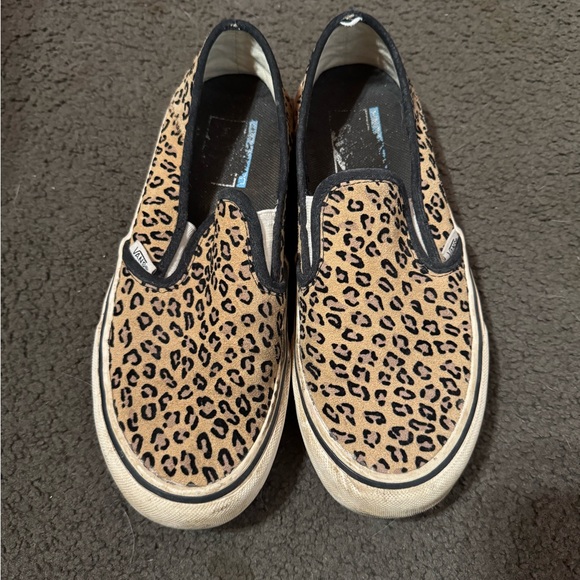 Leopard Print Slip-On Sneakers - Picture 1 of 3